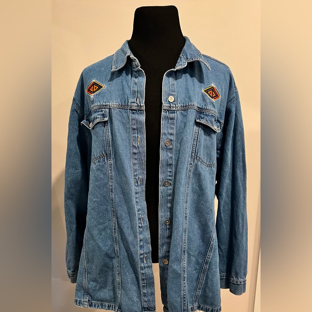 Vintage Plus Jean jacket, Jean shirt, 32W